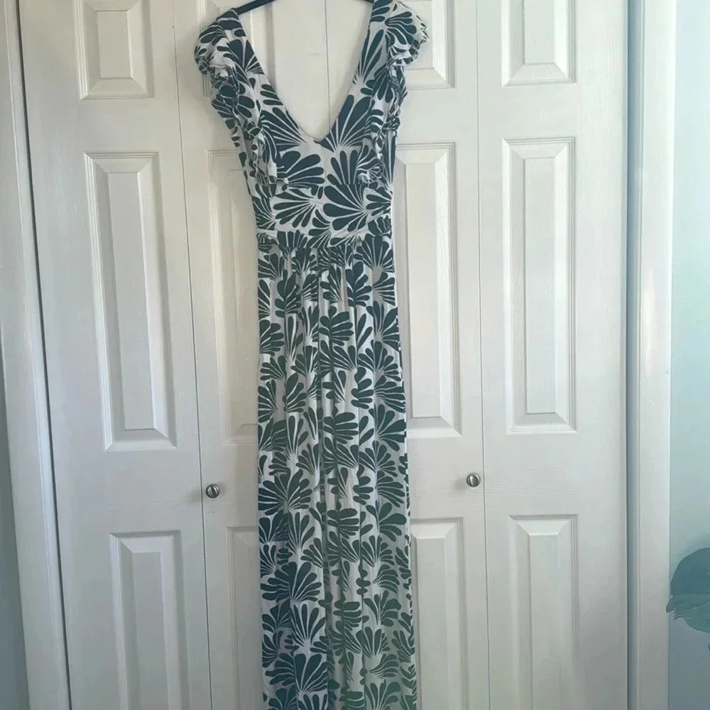 Southern Frock | Navy & White | Maxi | size S